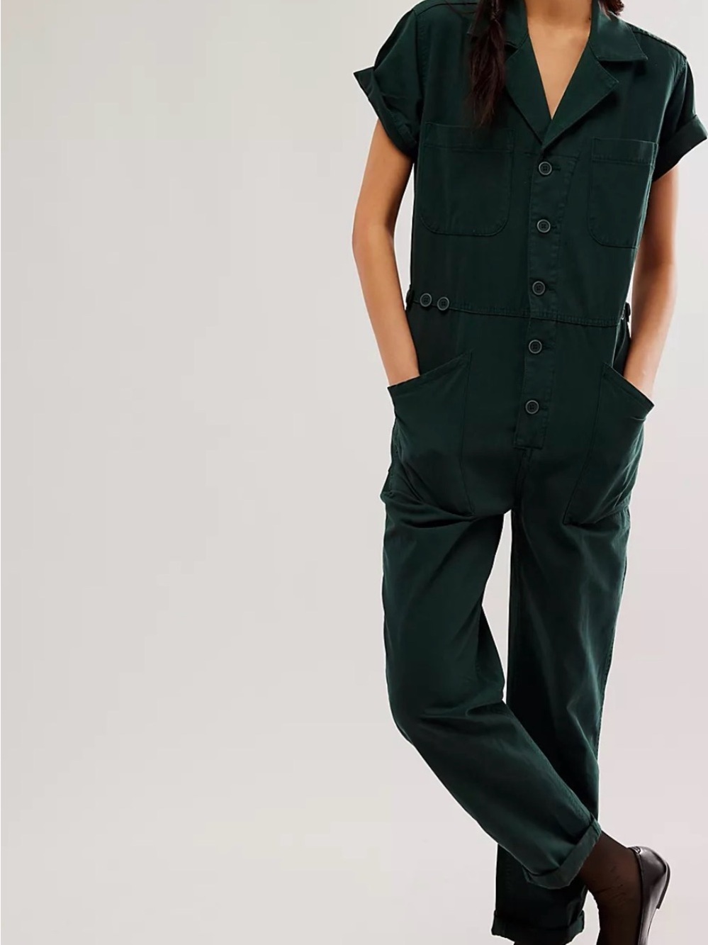 Pistola Grover Short Sleeve Field Suit Utility Jumpsuit Green Size Small NWT - Picture 2 of 14